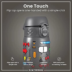 ION8 Sızdırmaz İnce Su Termosu (500 ml )- Oyuncu - 3