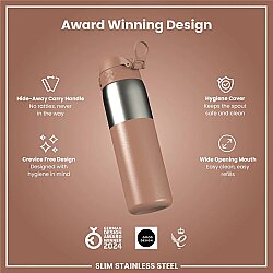 ION8 Sızdırmaz Paslanmaz Çelik İnce Suluk (600 ml )- Mocha Kahve - 6