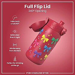 ION8 Paslanmaz Çelik Sızdırmaz Çocuk Suluğu (400 ml) - Fiyonklar - 4
