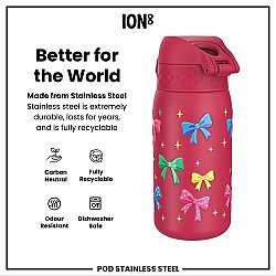 ION8 Paslanmaz Çelik Sızdırmaz Çocuk Suluğu (400 ml) - Fiyonklar - 5