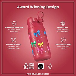 ION8 Paslanmaz Çelik Sızdırmaz Çocuk Suluğu (400 ml) - Fiyonklar - 6