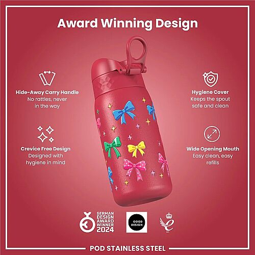 ION8 Paslanmaz Çelik Sızdırmaz Çocuk Suluğu (400 ml) - Fiyonklar - 6