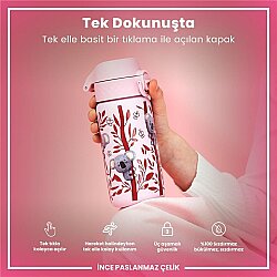 ION8 Paslanmaz Çelik Sızdırmaz Çocuk Suluğu (400 ml) - Koala - 4