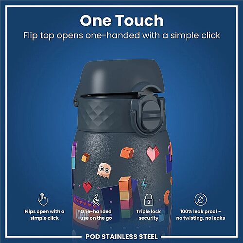 ION8 Paslanmaz Çelik Sızdırmaz Çocuk Suluğu (400 ml) - Oyuncu - 3