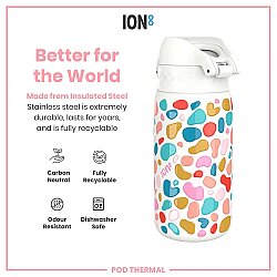 ION8 Sızdırmaz Çocuk Su Termosu (320 ml) - Boya Lekesi - 6