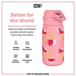 ION8 Sızdırmaz Çocuk Su Termosu (320 ml) - Dondurma - 5