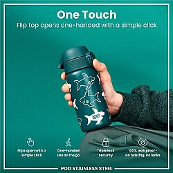 ION8 Sızdırmaz Çocuk Su Termosu (320 ml) - Köpekbalığı - 3