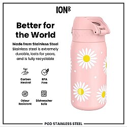 ION8 Sızdırmaz Çocuk Su Termosu (320 ml) - Papatya - 5