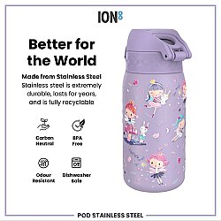 ION8 Sızdırmaz Çocuk Su Termosu 320 Ml - Periler - 5