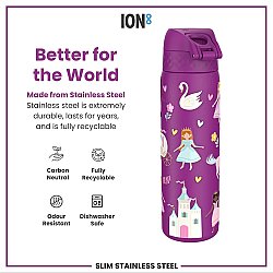 ION8 Sızdırmaz İnce Su Termosu (500 ml) - Prenses - 5