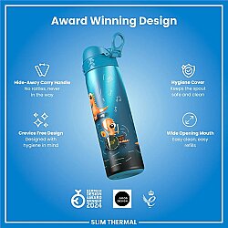 ION8 Sızdırmaz İnce Su Termosu (500 ml) - Dinozor Grubu - 5