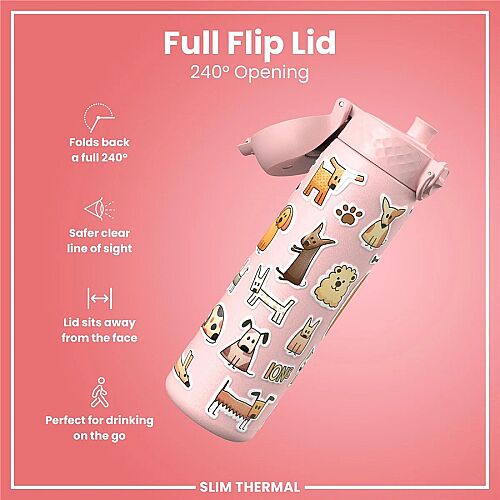 ION8 Sızdırmaz İnce Su Termosu (500 ml) - Köpekler - 4