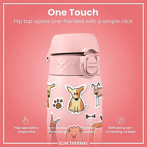 ION8 Sızdırmaz İnce Su Termosu (500 ml) - Köpekler - 3