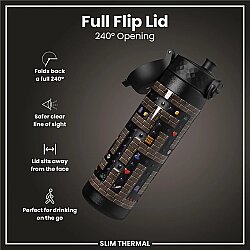 ION8 Sızdırmaz İnce Su Termosu (500 ml )- Oyuncu - 4