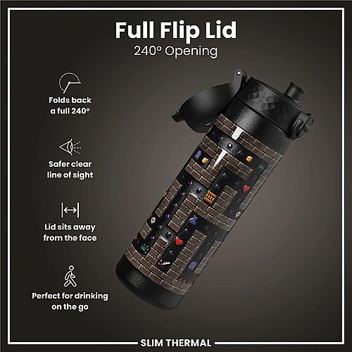 ION8 Sızdırmaz İnce Su Termosu (500 ml )- Oyuncu - 4