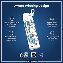 ION8 Sızdırmaz İnce Su Termosu (500 ml) - Robotlar - 4