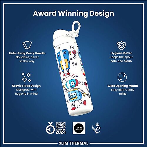 ION8 Sızdırmaz İnce Su Termosu (500 ml) - Robotlar - 4