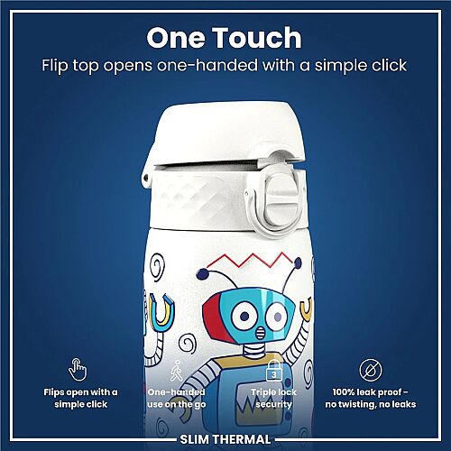 ION8 Sızdırmaz İnce Su Termosu (500 ml) - Robotlar - 3