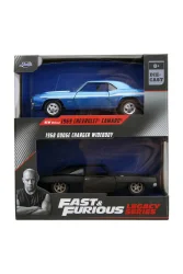 Jada 1/32 Hızlı & Öfkeli 2'li Paket, 1969 Chevrolet Camaro &1968 Dodge Charger Model Arabalar 253202013 - 1