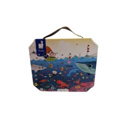 Janod 100 Parça Çantalı Puzzle - Sualtı Dünyası j02617 - 2