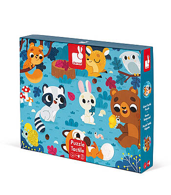 Janod 20 Parça Dokun Hisset Puzzle - Hayvanlar J02685 - 5