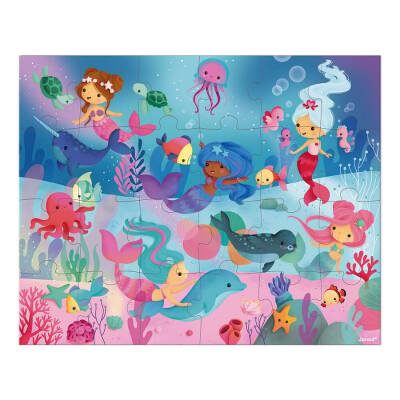 Janod 24 Parça Çantalı Puzzle - Deniz Kızı J02613 - 4