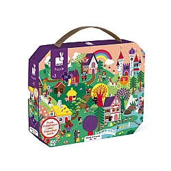 Janod 24 Parça Çantalı Puzzle ve Bulmaca - Masal J02646 - Janod