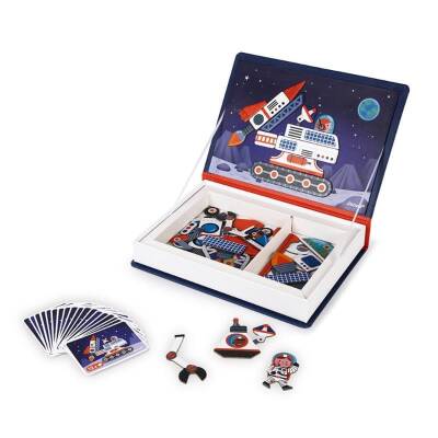 Janod Mıknatıslı Oyun Kitabı - Uzay j02589 - 1