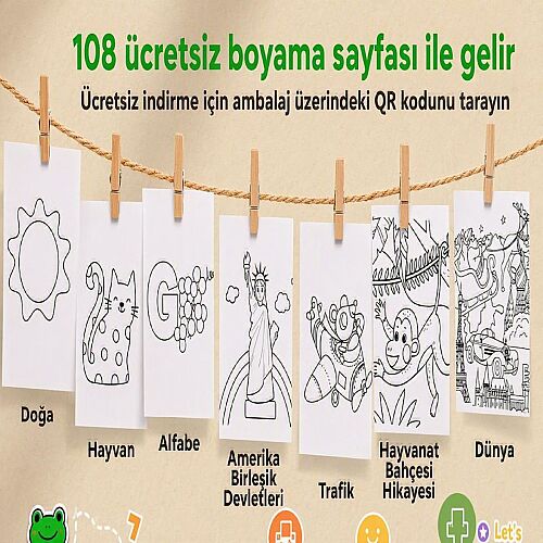 Jarmelo Ultra İpeksi Yıkanabilir Boya Kalemleri (12 Adet) Ja96208 - 5