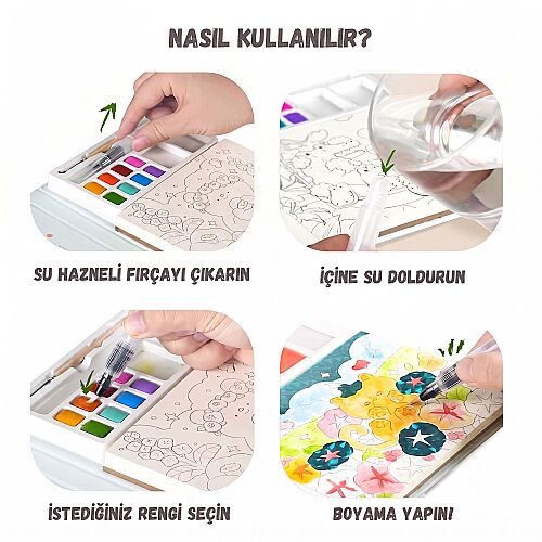 Jarmelo Suluboya Boyama Kitabı - Eğlenceli Evcil Hayvan Cenneti Ja96147 - 4