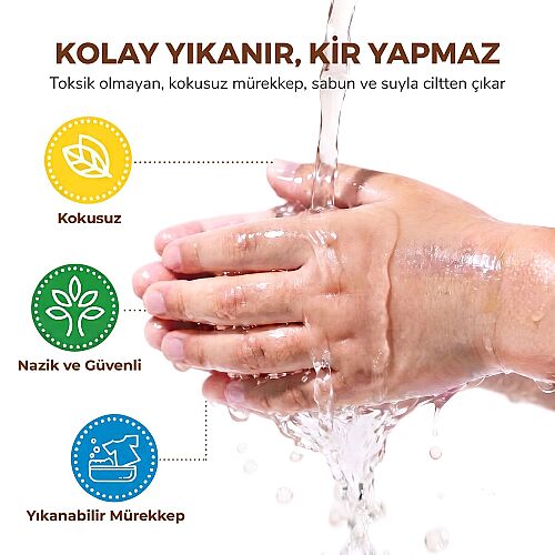 Jarmelo Yıkanabilir Nokta Boyama Kalemleri - 6 Renk Seti Ja91494 - 4