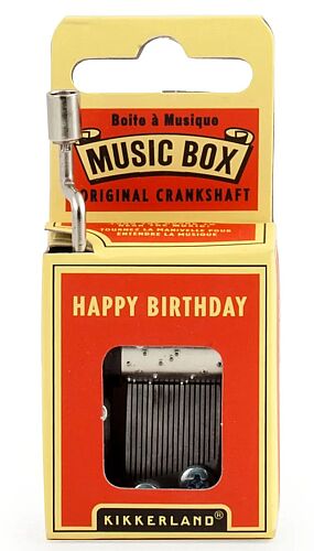 Kikkerland Hediye-Müzik Kutusu - Happy Birthday - 1201 - 1