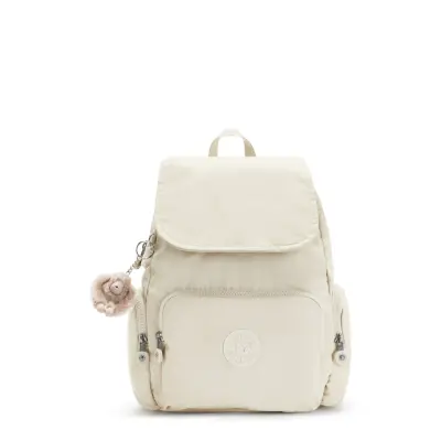 Kipling City Zip S sırt Çantası Beige Pearl KI56343KA - 1