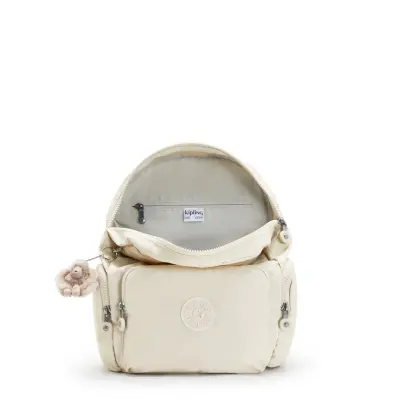 Kipling City Zip S sırt Çantası Beige Pearl KI56343KA - 2