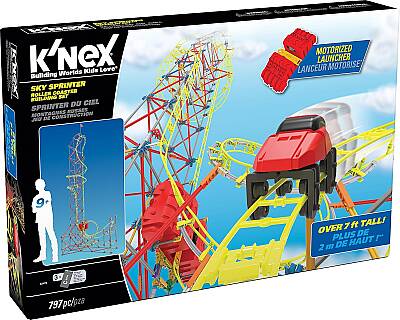 K'Nex Sky Sprinter Roller Coaster Set (Motorlu) Knx/52478 - 5