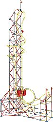 K'Nex Sky Sprinter Roller Coaster Set (Motorlu) Knx/52478 - 4