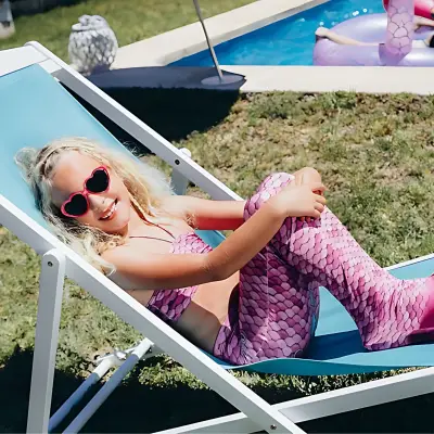 Kuaki Mermaids Princess 8+ Yaş Deniz Kızı 4l′ü Takım Bikini Kostüm Seti - 4′lü Takım - 4