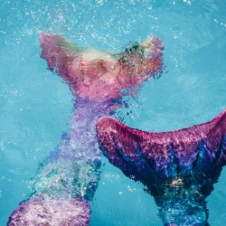 Kuaki Mermaids Star 6+ Yaş Deniz Kızı 4′lü Takım Bikini Kostüm Seti - 4′lü Takım - 4