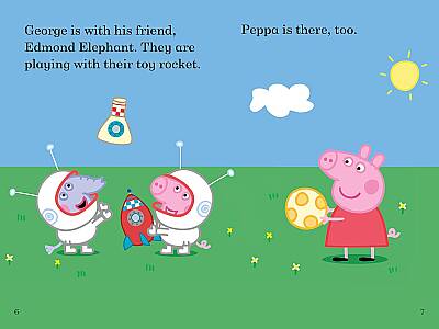 Ladybird Readers Level 1 - Peppa Pig - Peppa Pig Going to the Moon (ELT Graded Reader) - 4