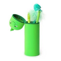 Legami 2 İn 1 Kawaii Silikon Kalem Kutu Dino - 1