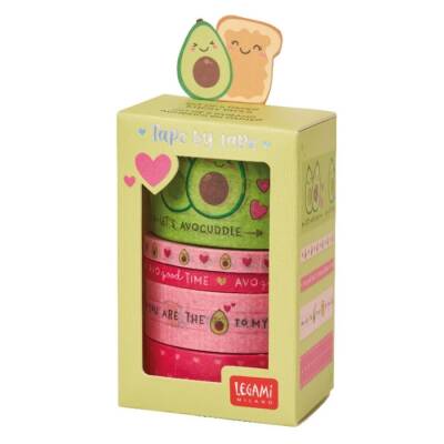 Legami Mini 5 Kağıt Bant Avokado Set K096955 - 1