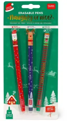 Legami Sılınebılır 3Lu Set Jel Kalem-Noel Baba - 1