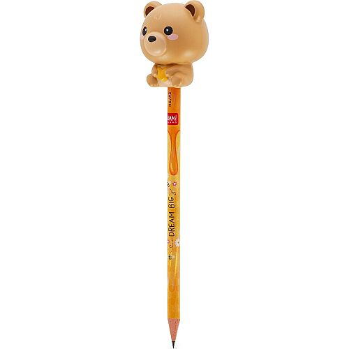 Legami Squeezies - Squishy Figürlü Kurşun Kalem - Ayıcık Psq0003 - 2