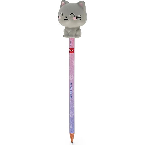 Legami Squeezies - Squishy Figürlü Kurşun Kalem - Kedicik Psq0002 - 2