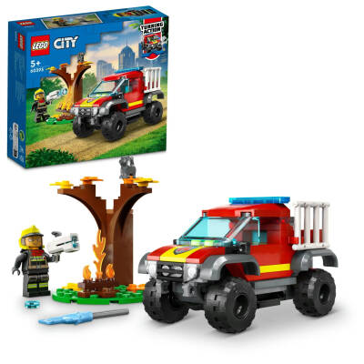 Lego City 4X4 İtfaiye Kamyonu Kurtarma Operasyonu 60393 - 1