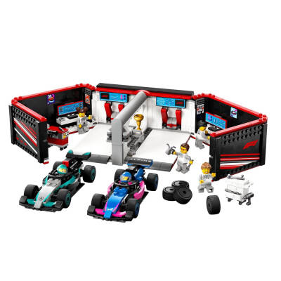 LEGO City F1 Garajı ve Mercedes-AMG ve Alpine 60444 - 2