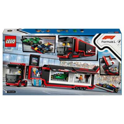 LEGO City RB20 ve AMR24 F1 Arabalı F1 Kamyonu 60445 - 10