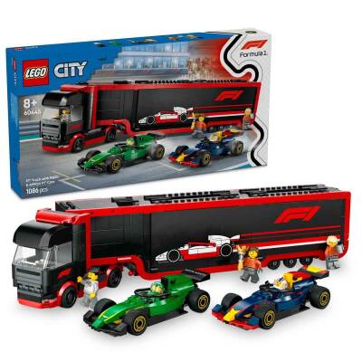 LEGO City RB20 ve AMR24 F1 Arabalı F1 Kamyonu 60445 - 1