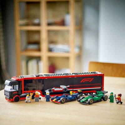 LEGO City RB20 ve AMR24 F1 Arabalı F1 Kamyonu 60445 - 4