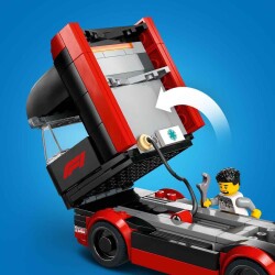 LEGO City RB20 ve AMR24 F1 Arabalı F1 Kamyonu 60445 - 9